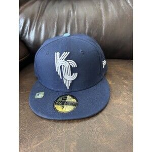 Kansas City Royals Navy New Era 2022 City Connect 59FIFTY Fitted Size 7 1/4 Hat